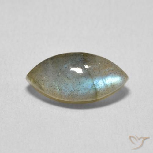 2.47ct Natural Multicolorido Labradorita, Marquesa, Translúcido