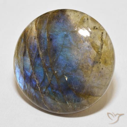 Labradorita Multicolorido Natural 28.95ct, Redondo, Translúcido