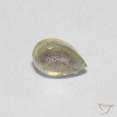 Labradorita Multicolorido Natural 0.38ct, Formato de pêra, Translúcido