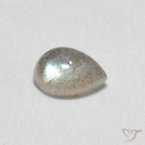 Labradorita Multicolorido Natural 0.62ct, Formato de pêra, Translúcido