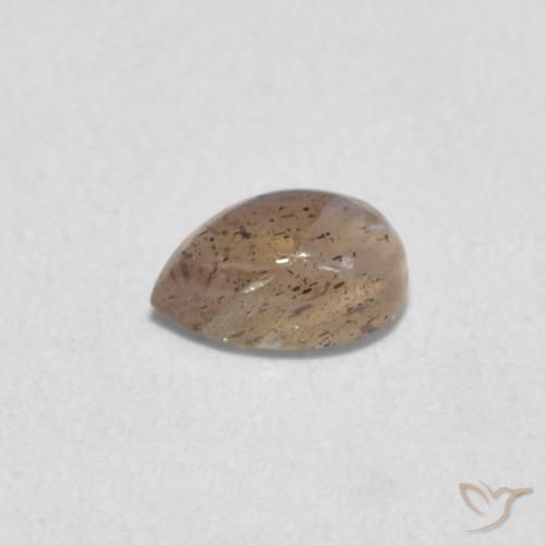 Labradorita Multicolorido Natural 0.52ct, Formato de pêra, Translúcido
