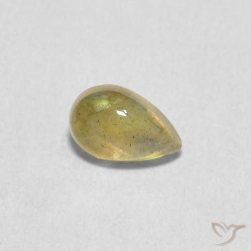 Labradorita Multicolorido Natural 0.44ct, Formato de pêra, Translúcido