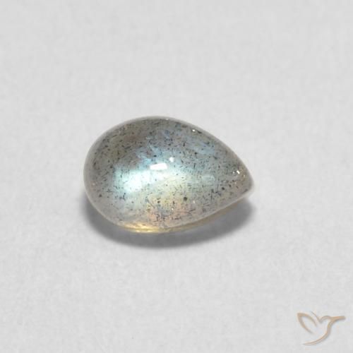 Labradorita Multicolorido Natural 0.80ct, Formato de pêra, Translúcido