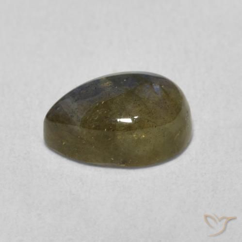 Labradorita Multicolorido Natural 1.78ct, Formato de pêra, Translúcido