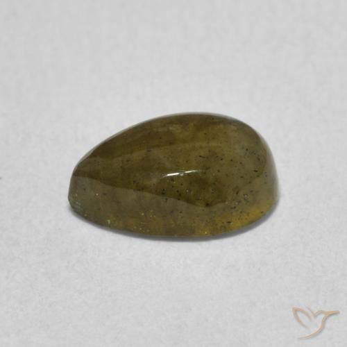 Labradorita Multicolorido Natural 1.54ct, Formato de pêra, Translúcido