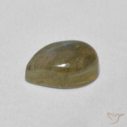 Labradorita Multicolorido Natural 2.28ct, Formato de pêra, Translúcido