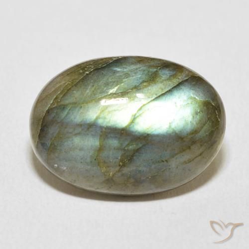 11.54ct Natural Multicolorido Labradorita, oval, Translúcido