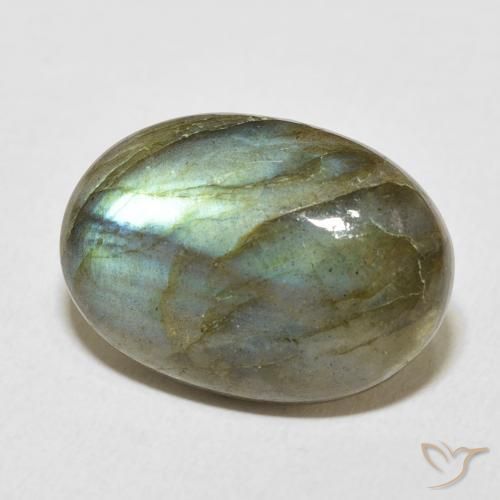 Labradorita Multicolorido Natural 11.54ct, oval, Translúcido
