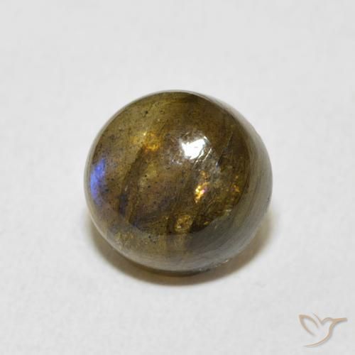 Labradorita Multicolorido Natural 2.54ct, Redondo, Translúcido