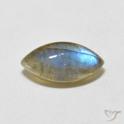 5.11ct Natural Multicolorido Labradorita, Marquesa, Translúcido