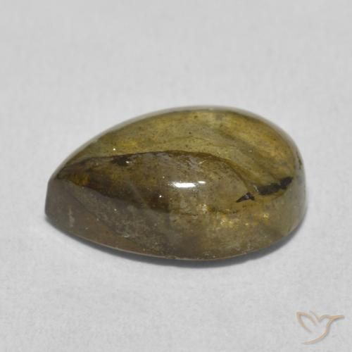 Labradorita Multicolorido Natural 5.98ct, Formato de pêra, Translúcido