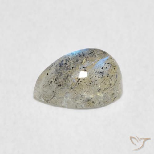 Labradorita Multicolorido Natural 0.55ct, Formato de pêra, Translúcido