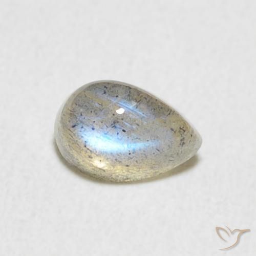 Labradorita Multicolorido Natural 0.56ct, Formato de pêra, Translúcido