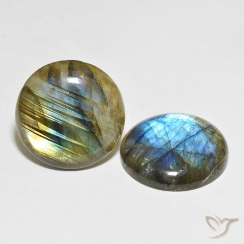 Pedras preciosas de Labradorita Multicolorido natural de 60.94 ct, Redondo, Translúcido