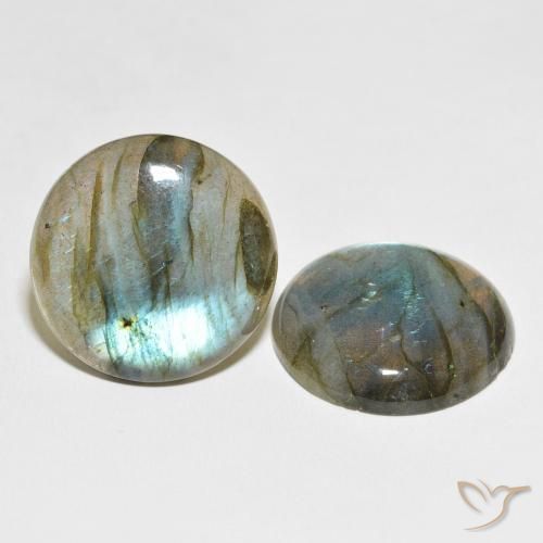 Pedras preciosas de Labradorita Multicolorido natural de 58.47 ct, Redondo, Translúcido