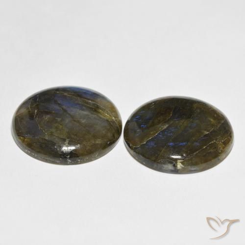 Pedras preciosas de Labradorita Multicolorido natural de 62.21 ct, Redondo, Translúcido