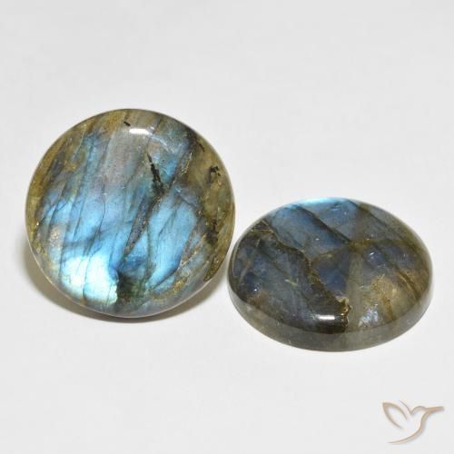 Pedras preciosas de Labradorita Multicolorido natural de 65.31 ct, Redondo, Translúcido