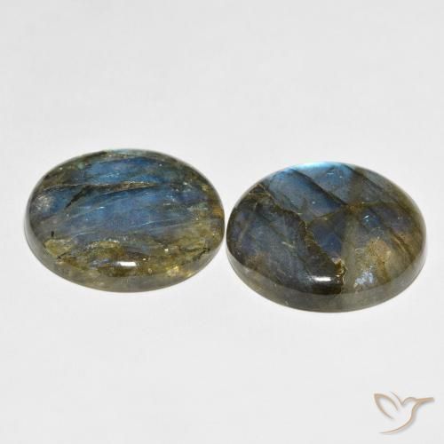 Pedras preciosas de Labradorita Multicolorido natural de 65.31 ct, Redondo, Translúcido
