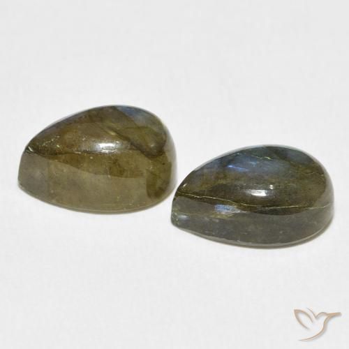 Pedras preciosas de Labradorita Multicolorido natural de 8.52 ct, Formato de pêra, Translúcido
