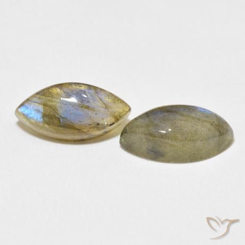 Pedras preciosas de Labradorita Multicolorido natural de 4.70 ct, Marquesa, Translúcido