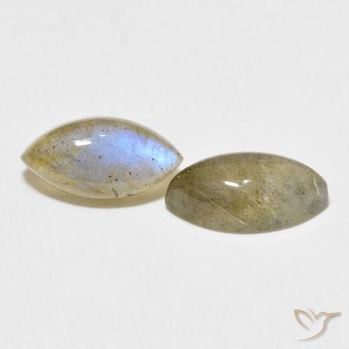 Pedras preciosas de Labradorita Multicolorido natural de 4.72 ct, Marquesa, Translúcido