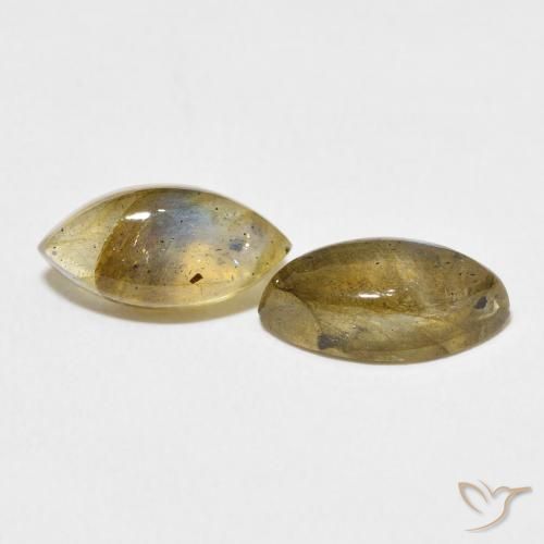Pedras preciosas de Labradorita Multicolorido natural de 4.38 ct, Marquesa, Translúcido