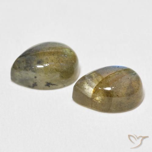 Pedras preciosas de Labradorita Multicolorido natural de 5.00 ct, Formato de pêra, Translúcido