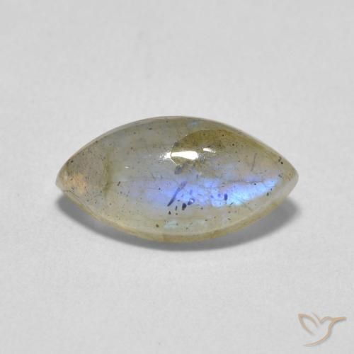 2.52ct Natural Multicolorido Labradorita, Marquesa, Translúcido