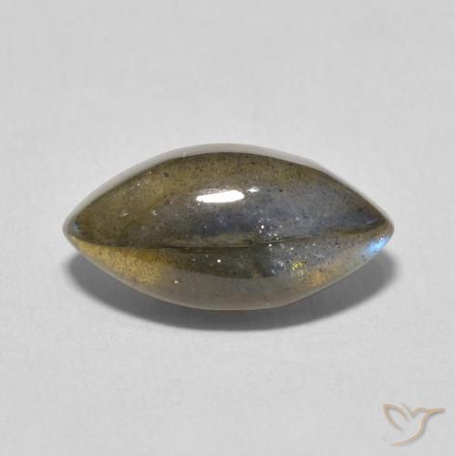 4.98ct Natural Multicolorido Labradorita, Marquesa, Translúcido