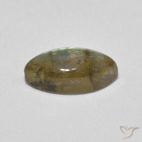 Labradorita Multicolorido Natural 2.39ct, Marquesa, Translúcido
