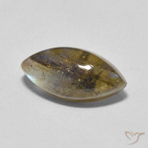 Labradorita Multicolorido Natural 3.55ct, Marquesa, Translúcido