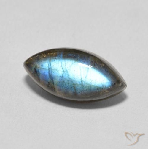 Labradorita Multicolorido Natural 3.91ct, Marquesa, Translúcido