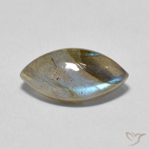 4.93ct Natural Multicolorido Labradorita, Marquesa, Translúcido
