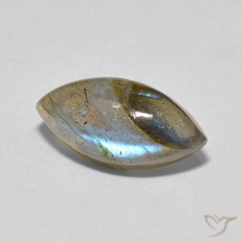 Labradorita Multicolorido Natural 4.93ct, Marquesa, Translúcido