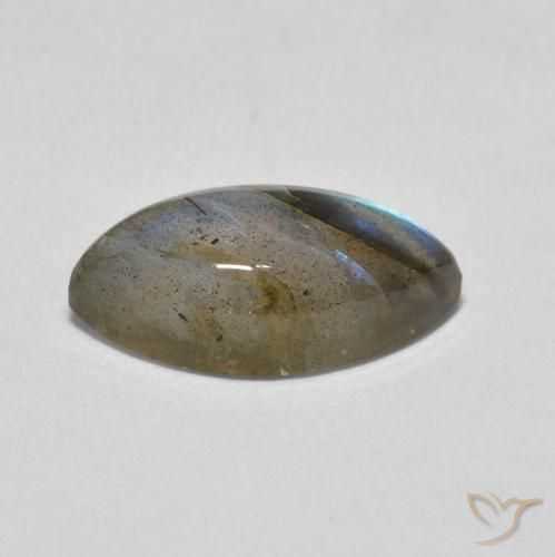 Labradorita Multicolorido Natural 4.93ct, Marquesa, Translúcido