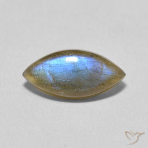 2.76ct Natural Multicolorido Labradorita, Marquesa, Translúcido