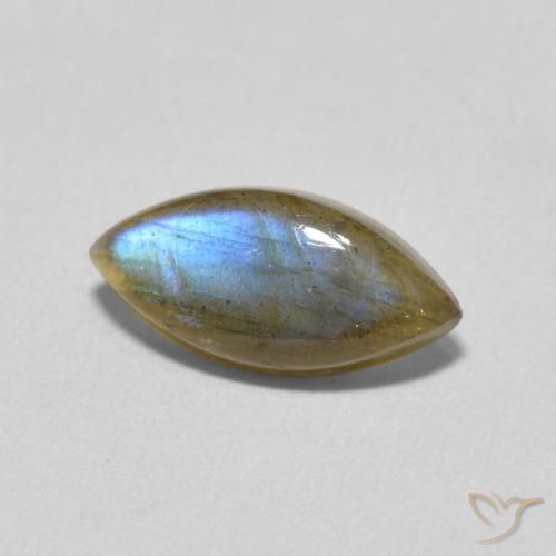 Labradorita Multicolorido Natural 2.76ct, Marquesa, Translúcido