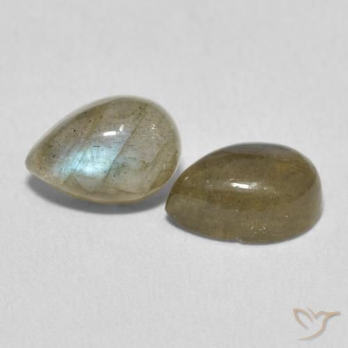 Pedras preciosas de Labradorita Multicolorido natural de 3.34 ct, Formato de pêra, Translúcido