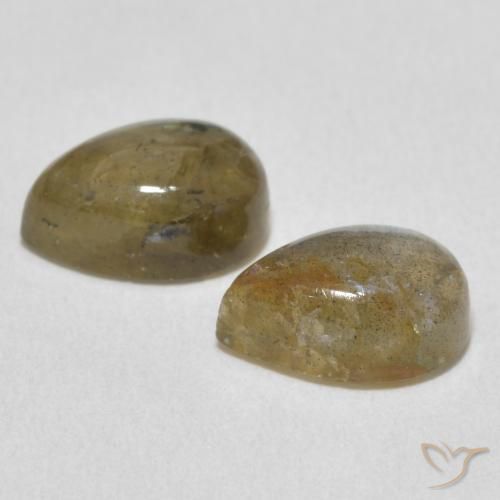 Pedras preciosas de Labradorita Multicolorido natural de 3.44 ct, Formato de pêra, Translúcido