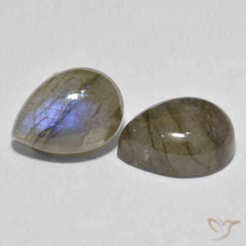 Pedras preciosas de Labradorita Multicolorido natural de 20.99 ct, Formato de pêra, Translúcido