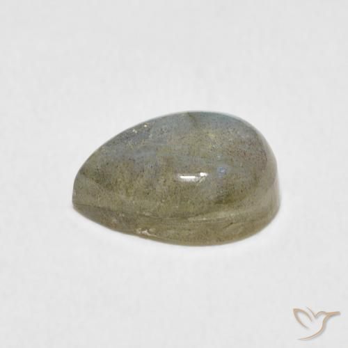 Labradorita Multicolorido Natural 2.40ct, Formato de pêra, Translúcido