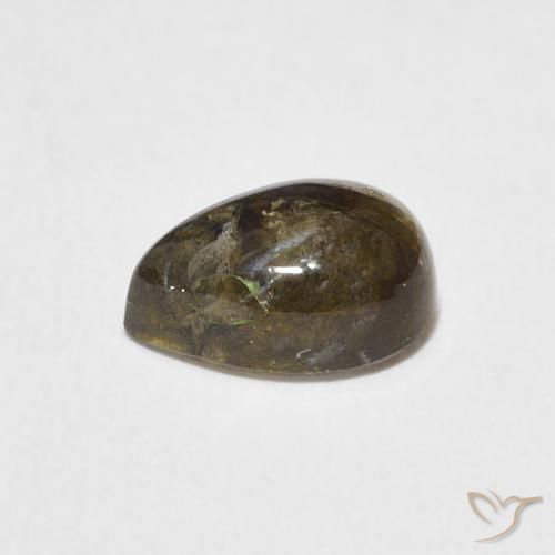 Labradorita Multicolorido Natural 1.69ct, Formato de pêra, Translúcido