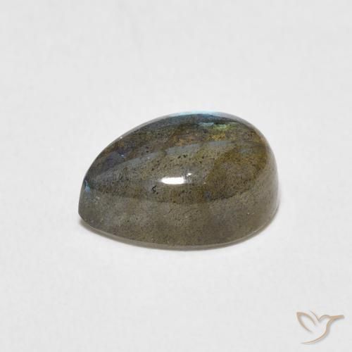 Labradorita Multicolorido Natural 2.78ct, Formato de pêra, Translúcido