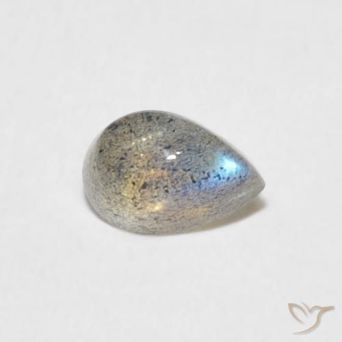 Labradorita Multicolorido Natural 0.51ct, Formato de pêra, Translúcido