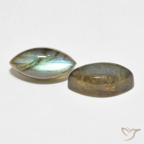 Pedras preciosas de Labradorita Multicolorido natural de 8.07 ct, Marquesa, Translúcido