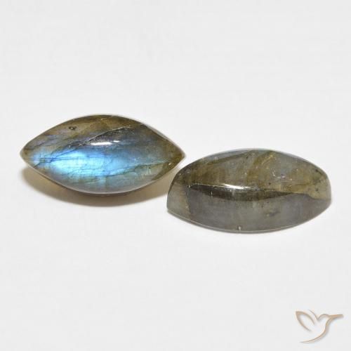 Pedras preciosas de Labradorita Multicolorido natural de 7.82 ct, Marquesa, Translúcido