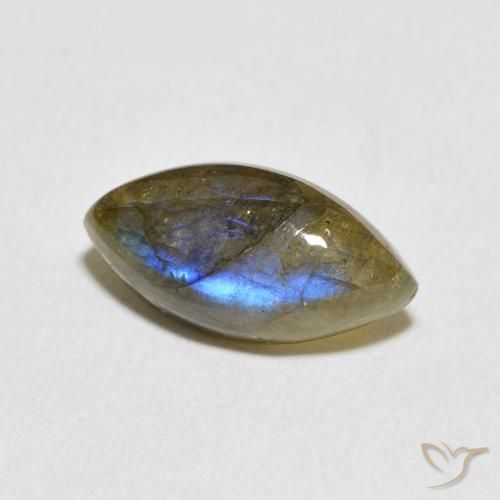 Labradorita Multicolorido Natural 5.25ct, Marquesa, Translúcido