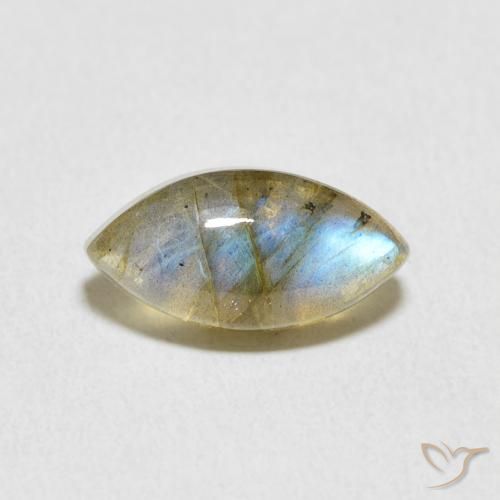 2.62ct Natural Multicolorido Labradorita, Marquesa, Translúcido
