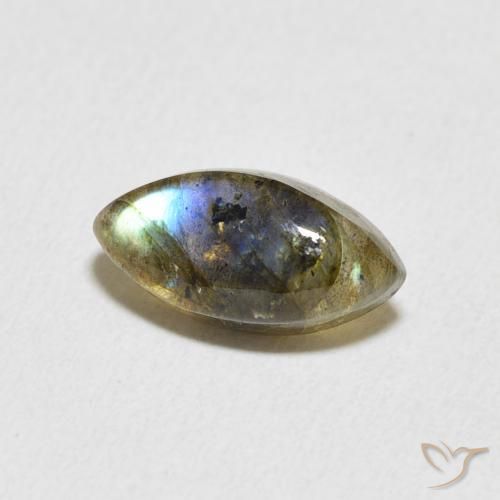 Labradorita Multicolorido Natural 2.38ct, Marquesa, Translúcido