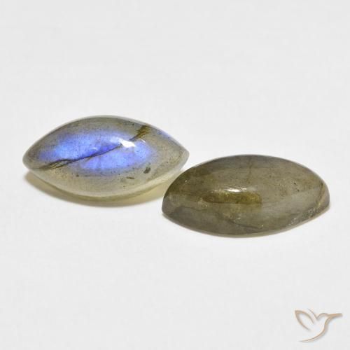 Pedras preciosas de Labradorita Multicolorido natural de 7.38 ct, Marquesa, Translúcido